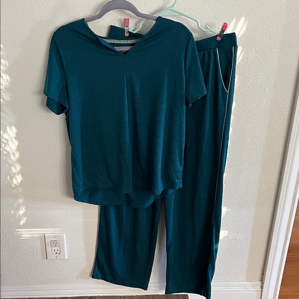 Midnight Teal Top and Pants Set